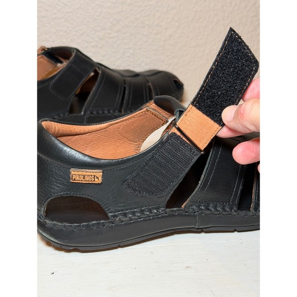 Pikolinos Tarifa 06J-5433 Fisherman Sandals Black 44 Leather Comfort Casual main image 7